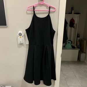 Halter black dress